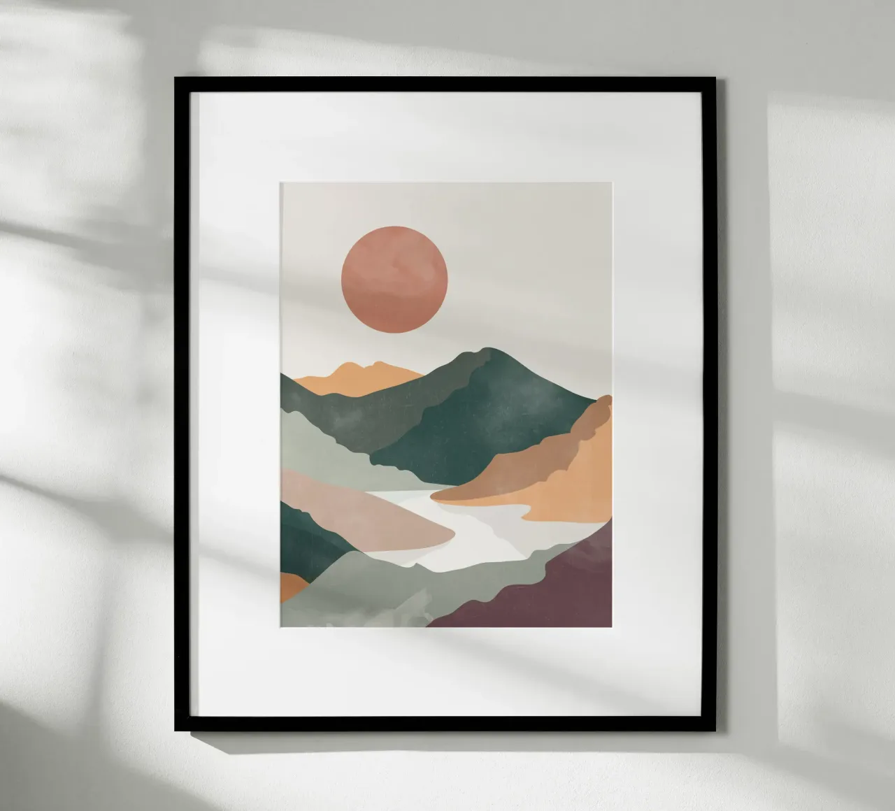 Il sole sulla valle carta hahnemühle da LeaDArt