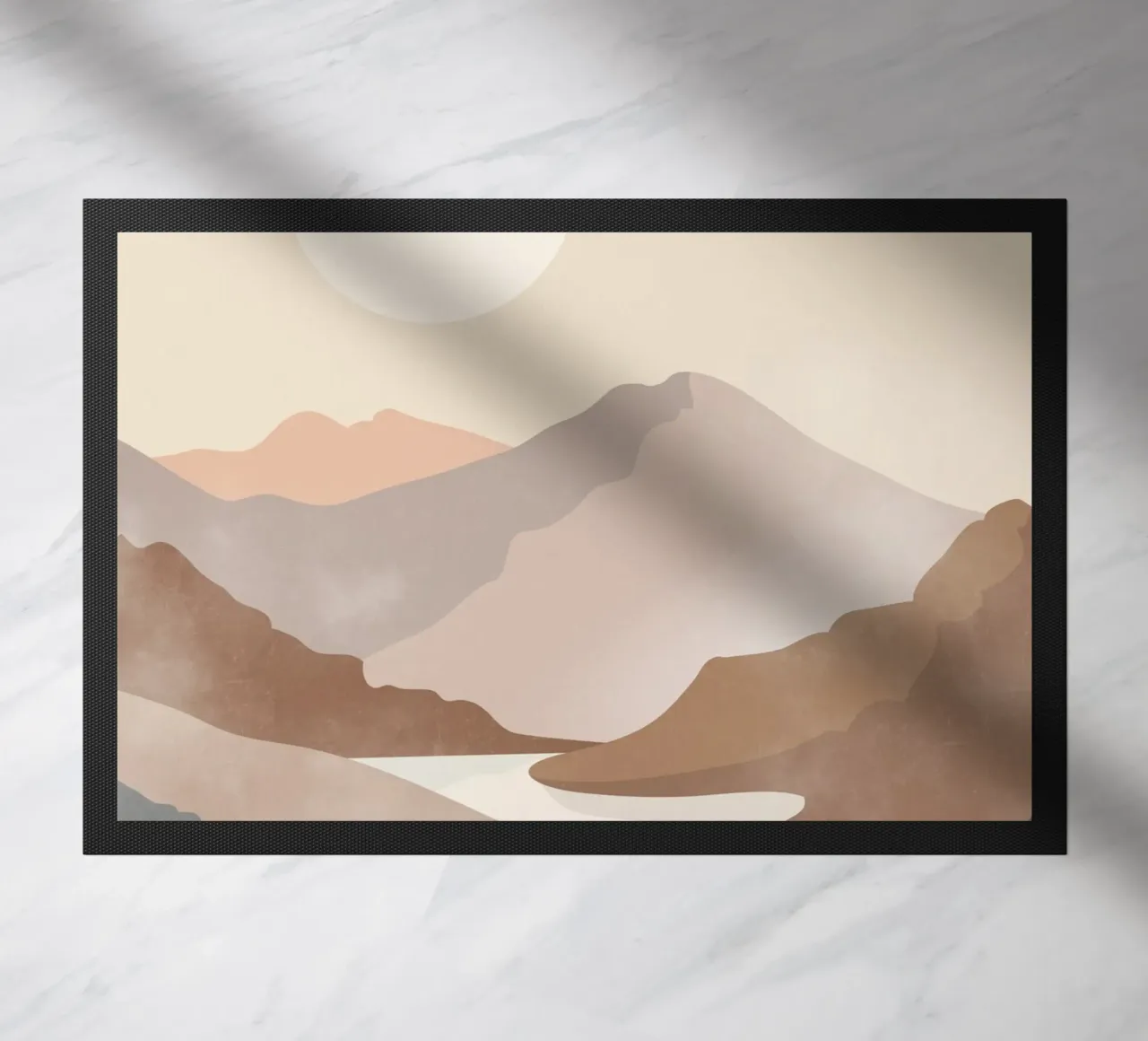 Soft River View doormat by LeaDArt