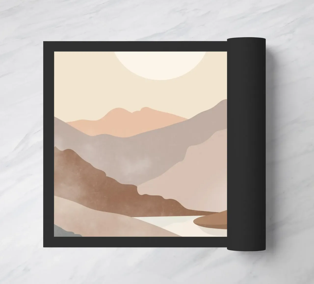 Soft River View doormat by LeaDArt