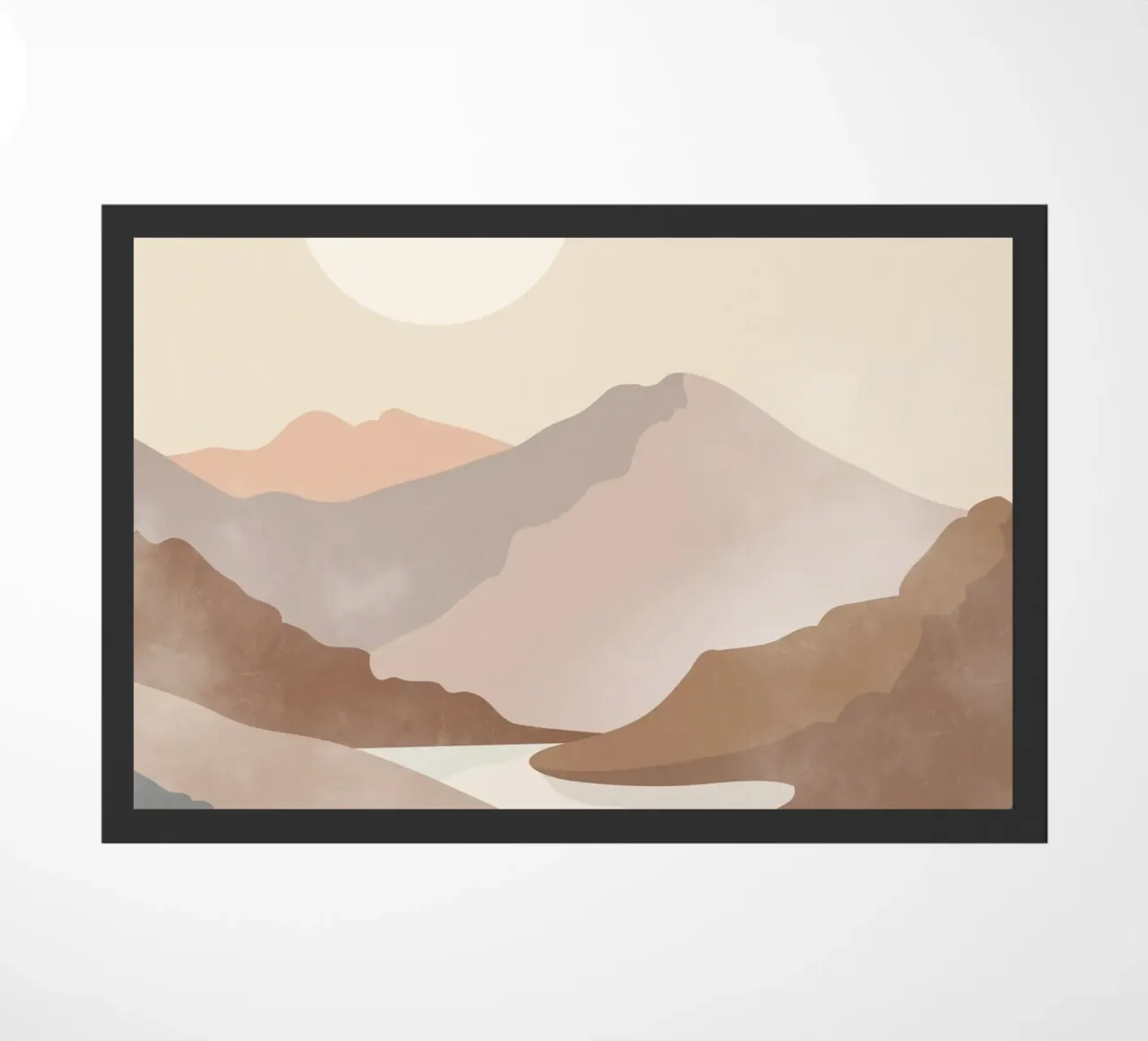 Soft River View doormat by LeaDArt