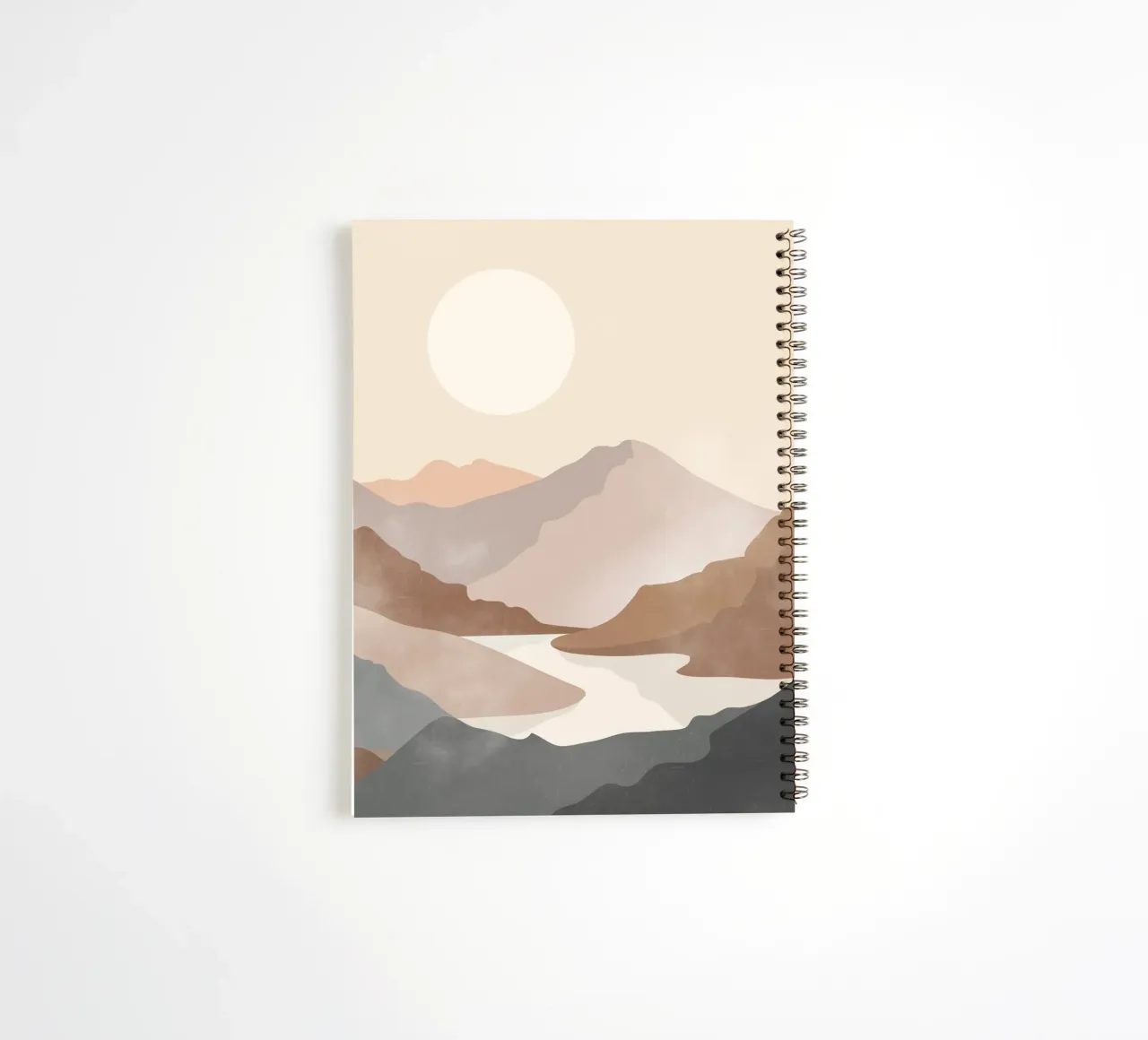 Soft River View spiral notebook by LeaDArt