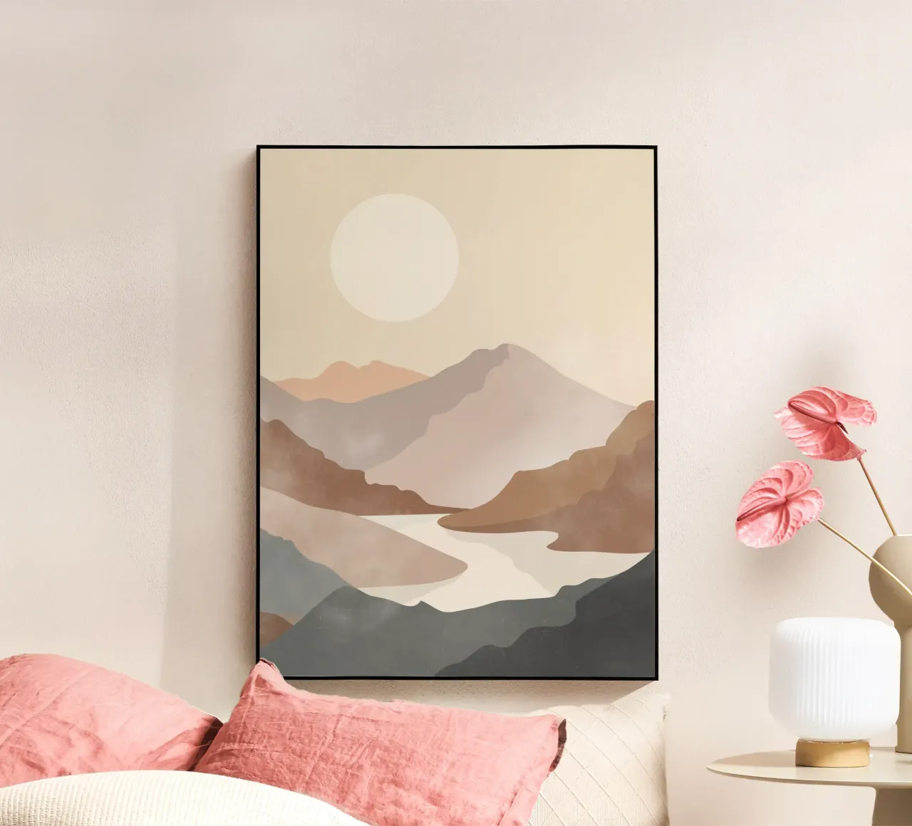 Soft River View acryl van LeaDArt