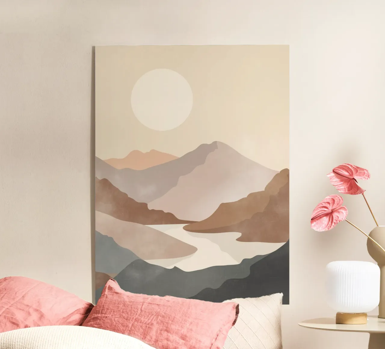 Soft River View acryl van LeaDArt