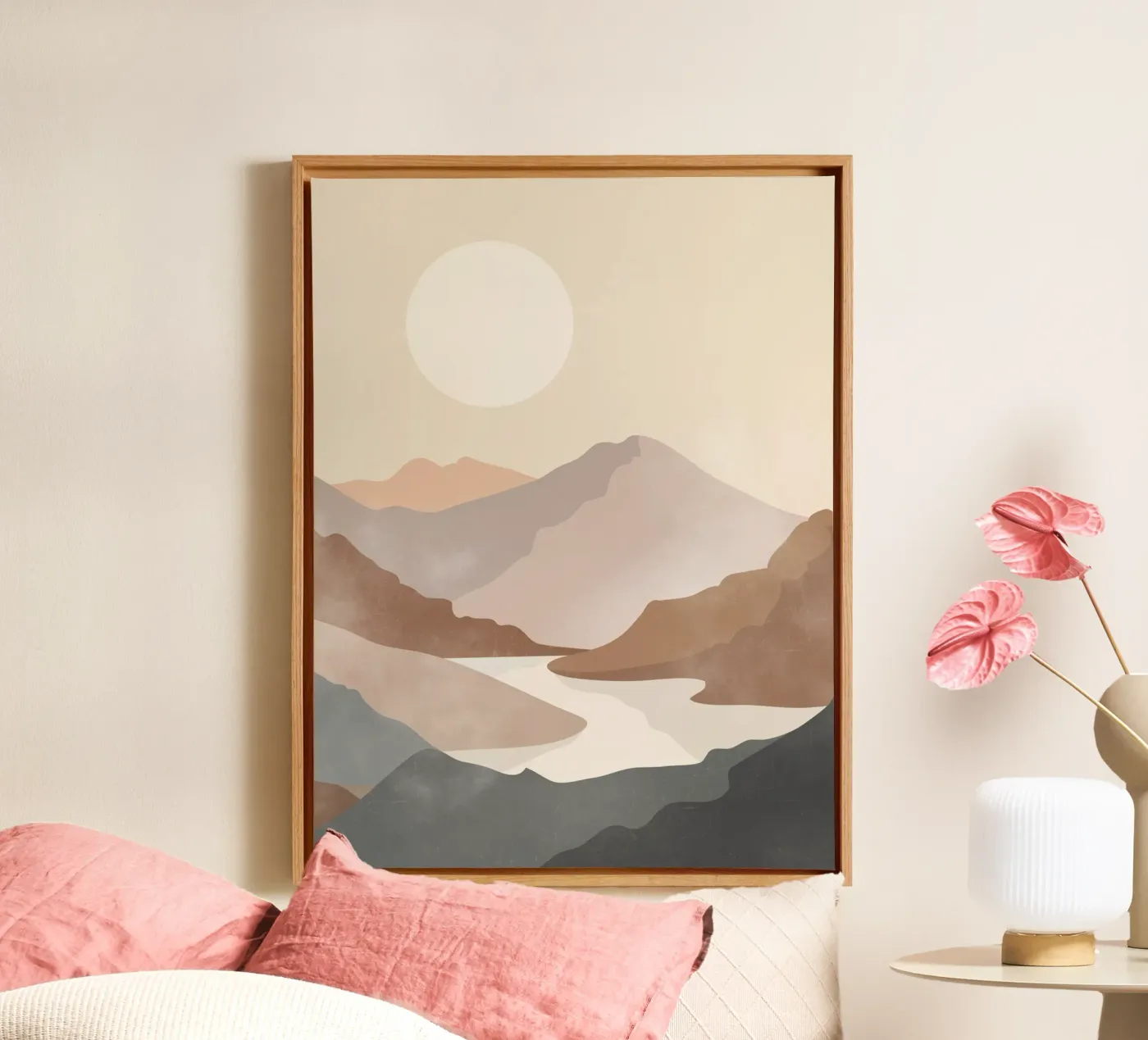 Soft River View canvas by LeaDArt