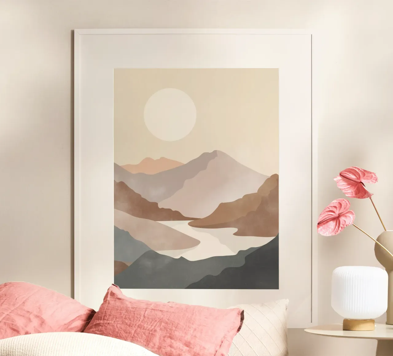 Soft River View poster by LeaDArt