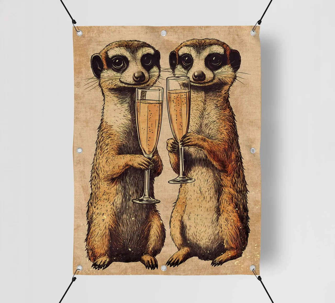 Salute dei Meerkat telo in pvc da Shawna Studio