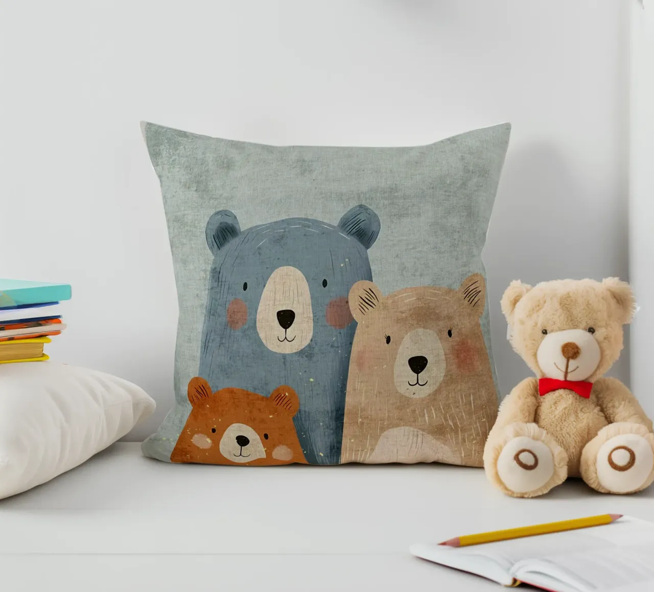 Tre simpatici orsi cuscino da Shawna Studio