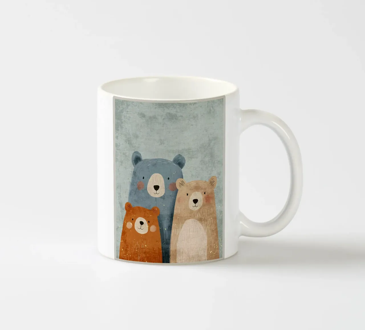 Tre simpatici orsi tazza in ceramica da Shawna Studio