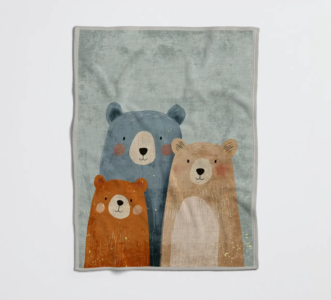 Tre simpatici orsi coperta in pile da Shawna Studio