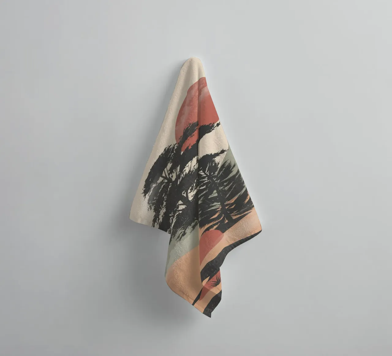 Sun Behind the Branches towel by LeaDArt