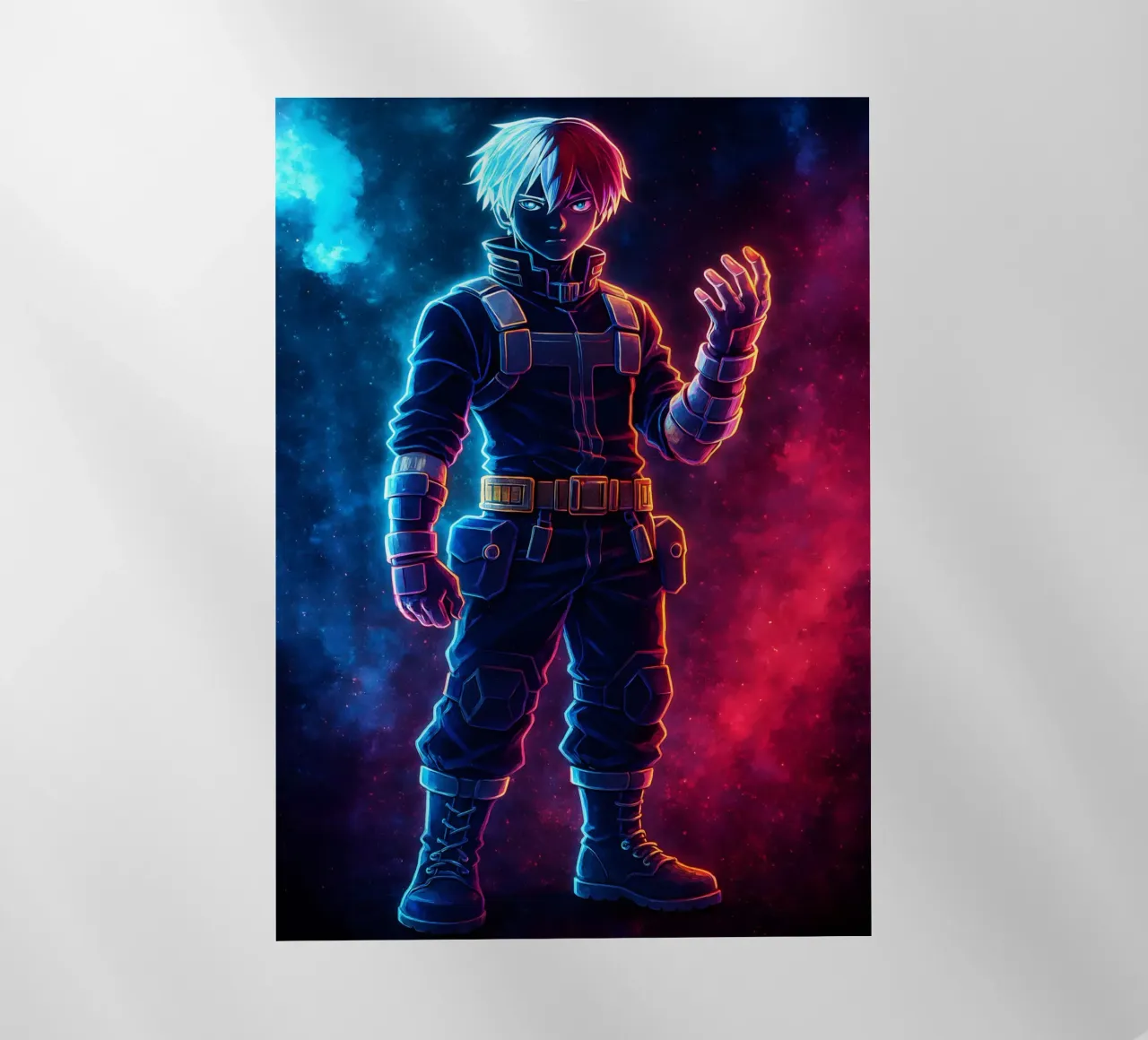 Soul Of my hero academia Todoroki Shouto pellicola backlit da DGSoulheroes