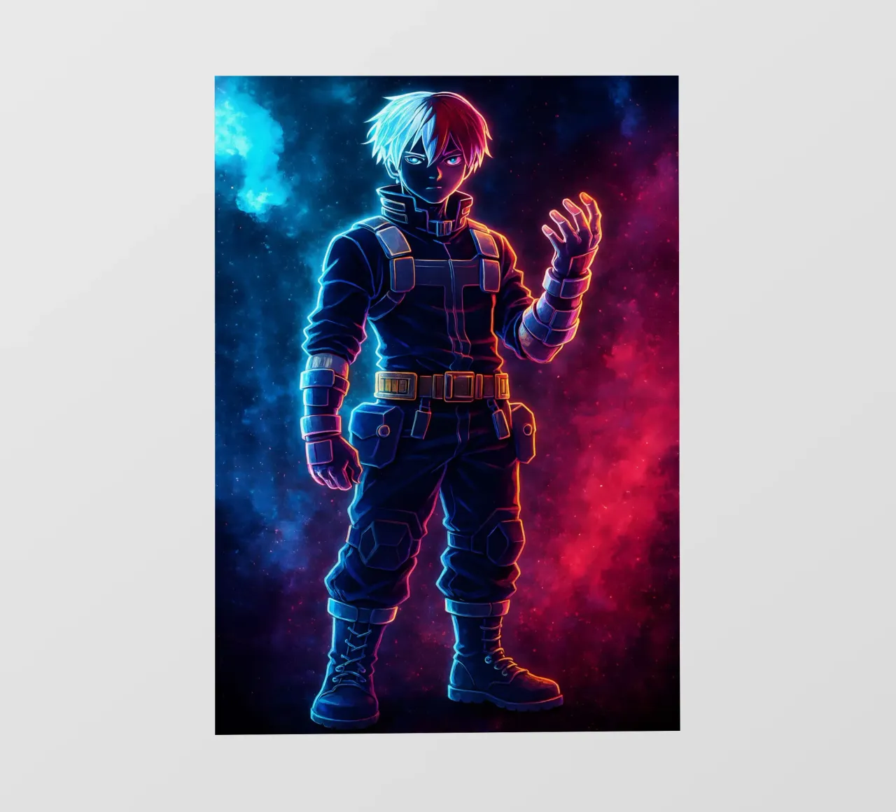 Soul Of my hero academia Todoroki Shouto pellicola backlit da DGSoulheroes