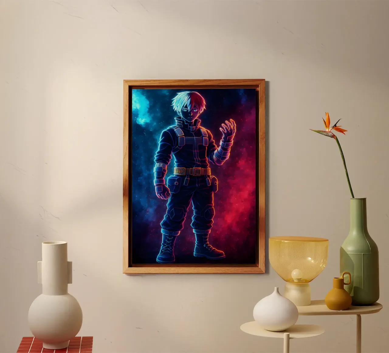 Soul Of my hero academia Todoroki Shouto alluminio dibond da DGSoulheroes