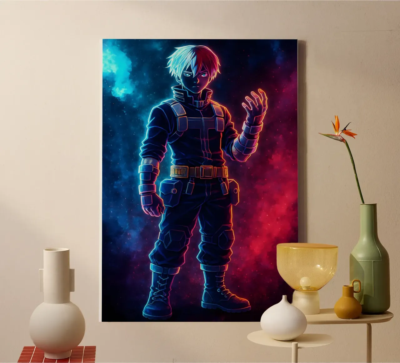 Soul Of my hero academia Todoroki Shouto tela da DGSoulheroes