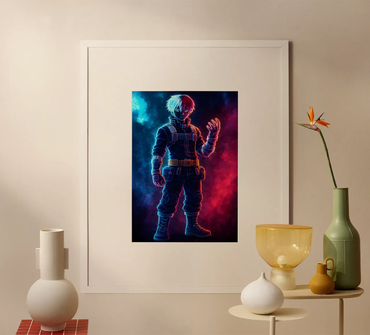 Soul Of my hero academia Todoroki Shouto carta hahnemühle da DGSoulheroes