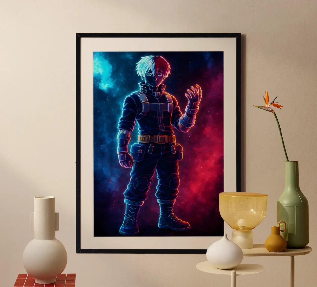 Soul Of my hero academia Todoroki Shouto carta hahnemühle da DGSoulheroes