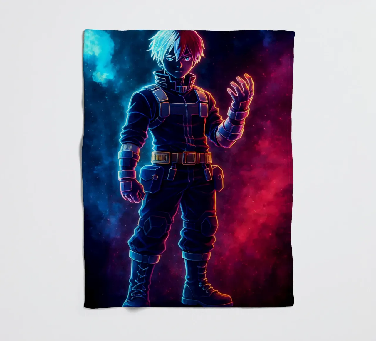 Soul Of my hero academia Todoroki Shouto coperta in pile da DGSoulheroes