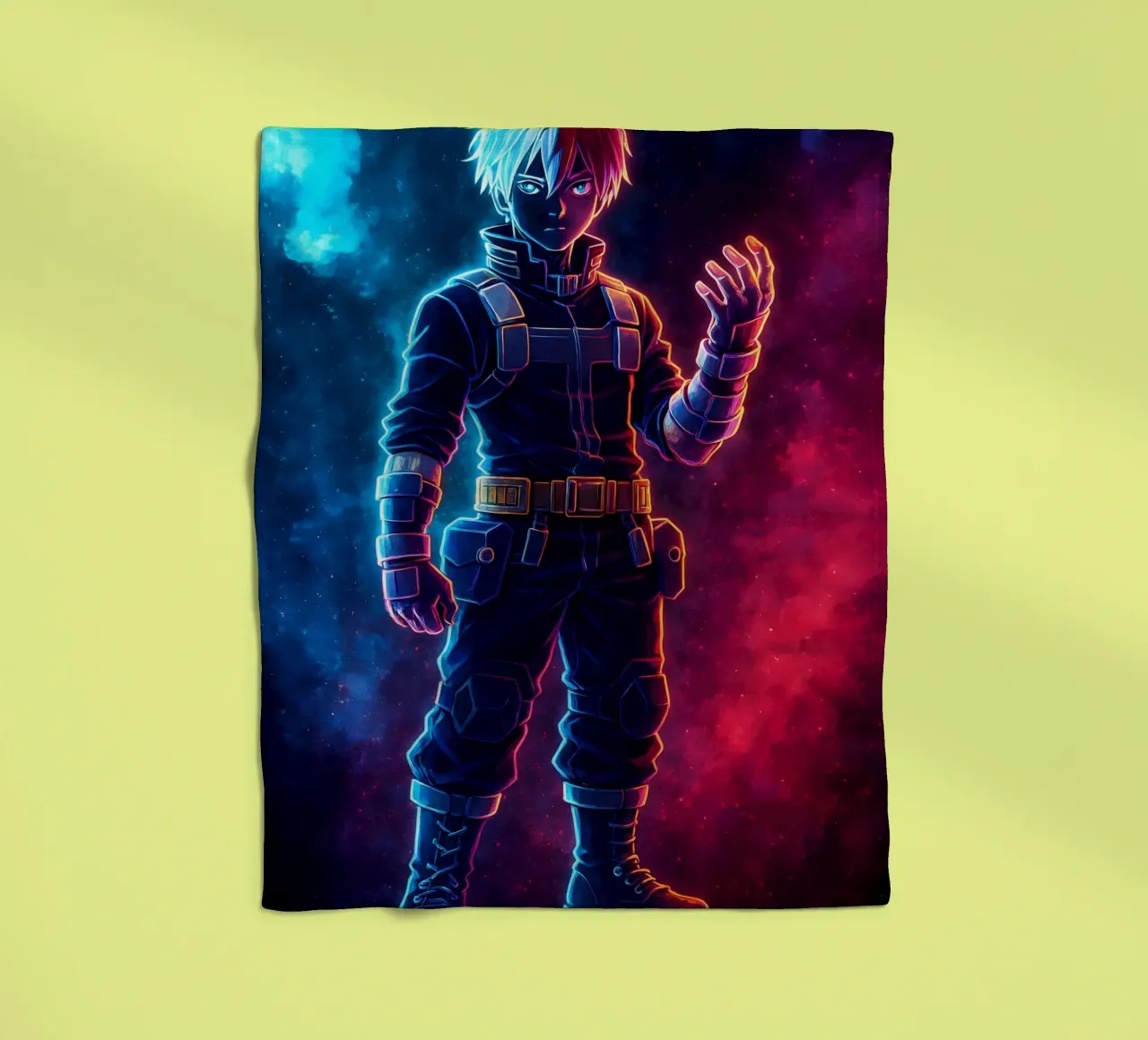 Soul Of my hero academia Todoroki Shouto coperta in pile da DGSoulheroes