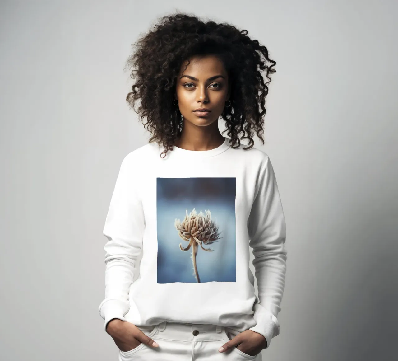 Frozen Flower No 4 felpa da treechild