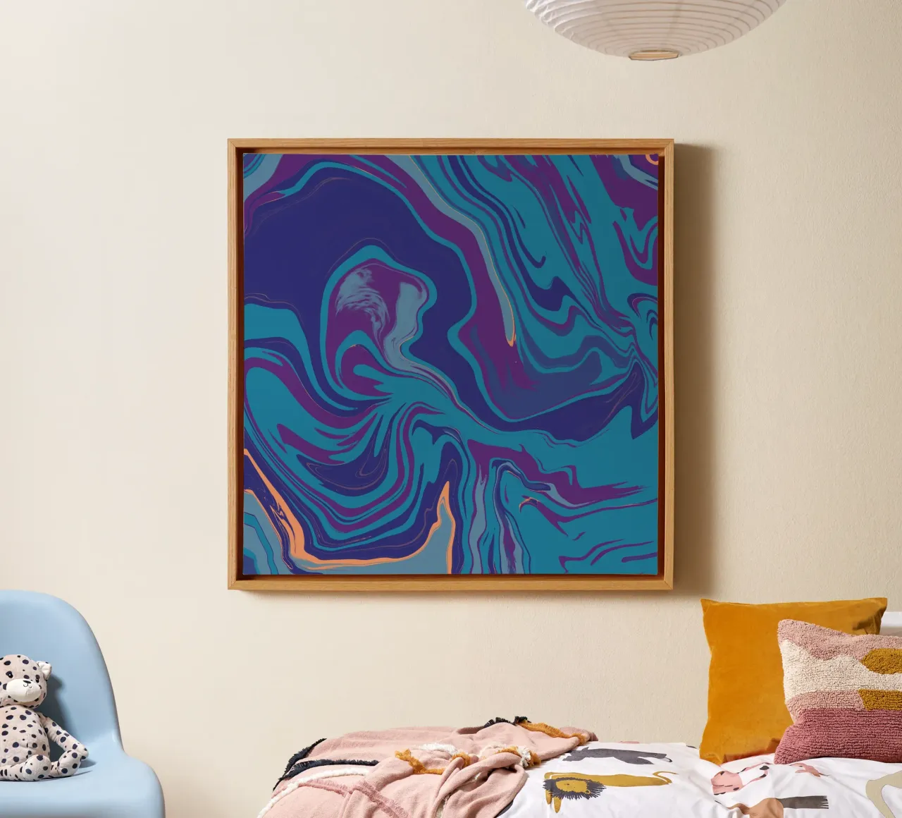 Marble flow 03 canvas by Little Dean