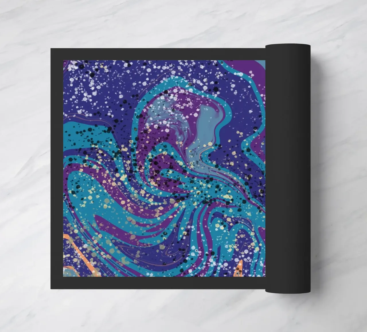 Marble flow 04 doormat by Little Dean