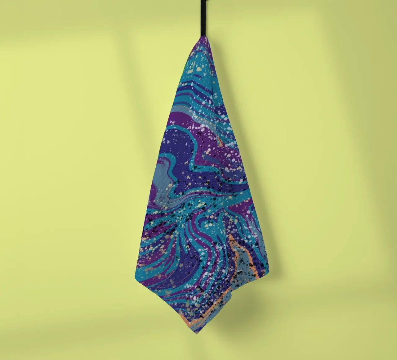 Marble flow 04 tea towel by Little Dean