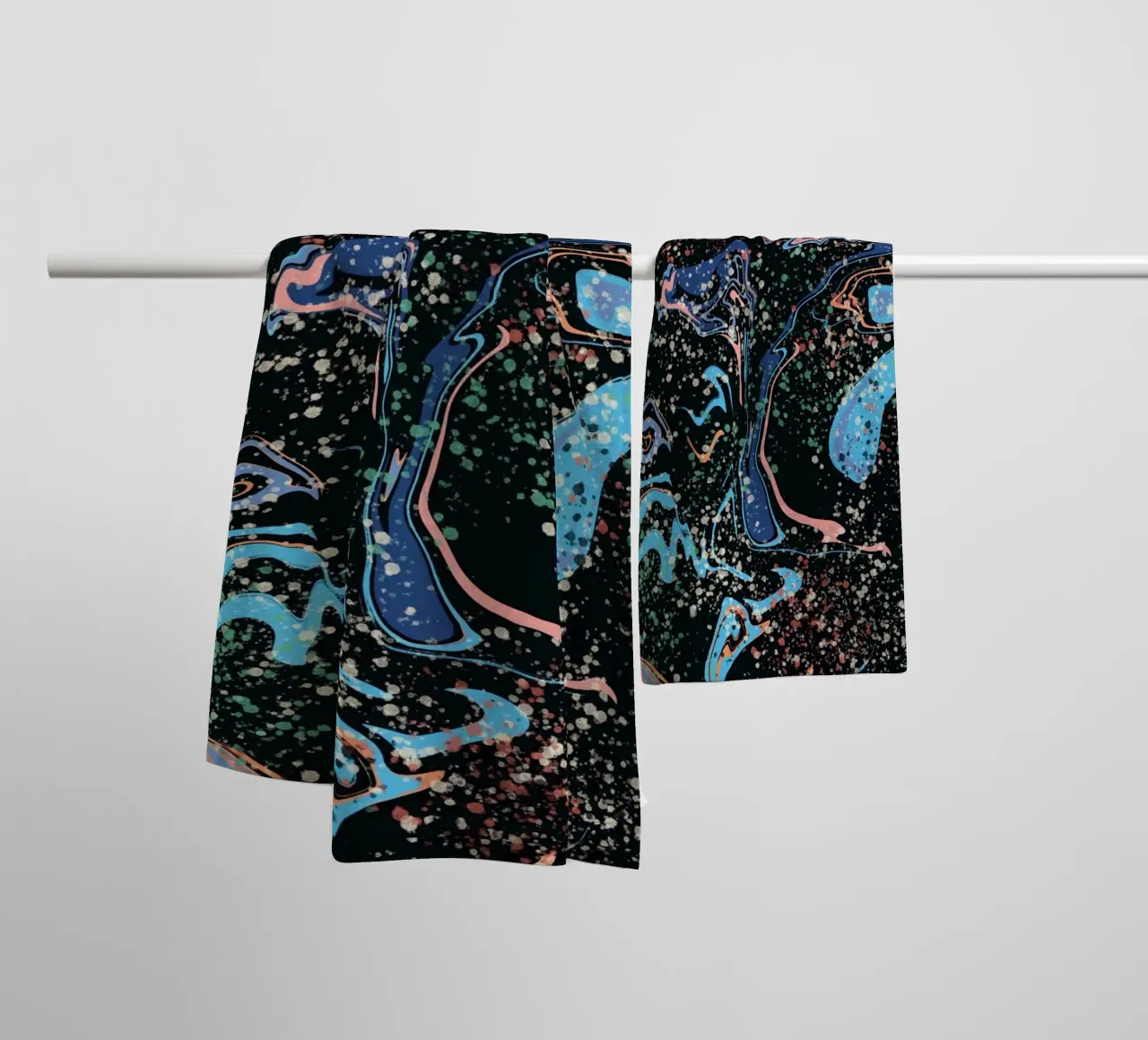 Marble flow 05 towel by Little Dean