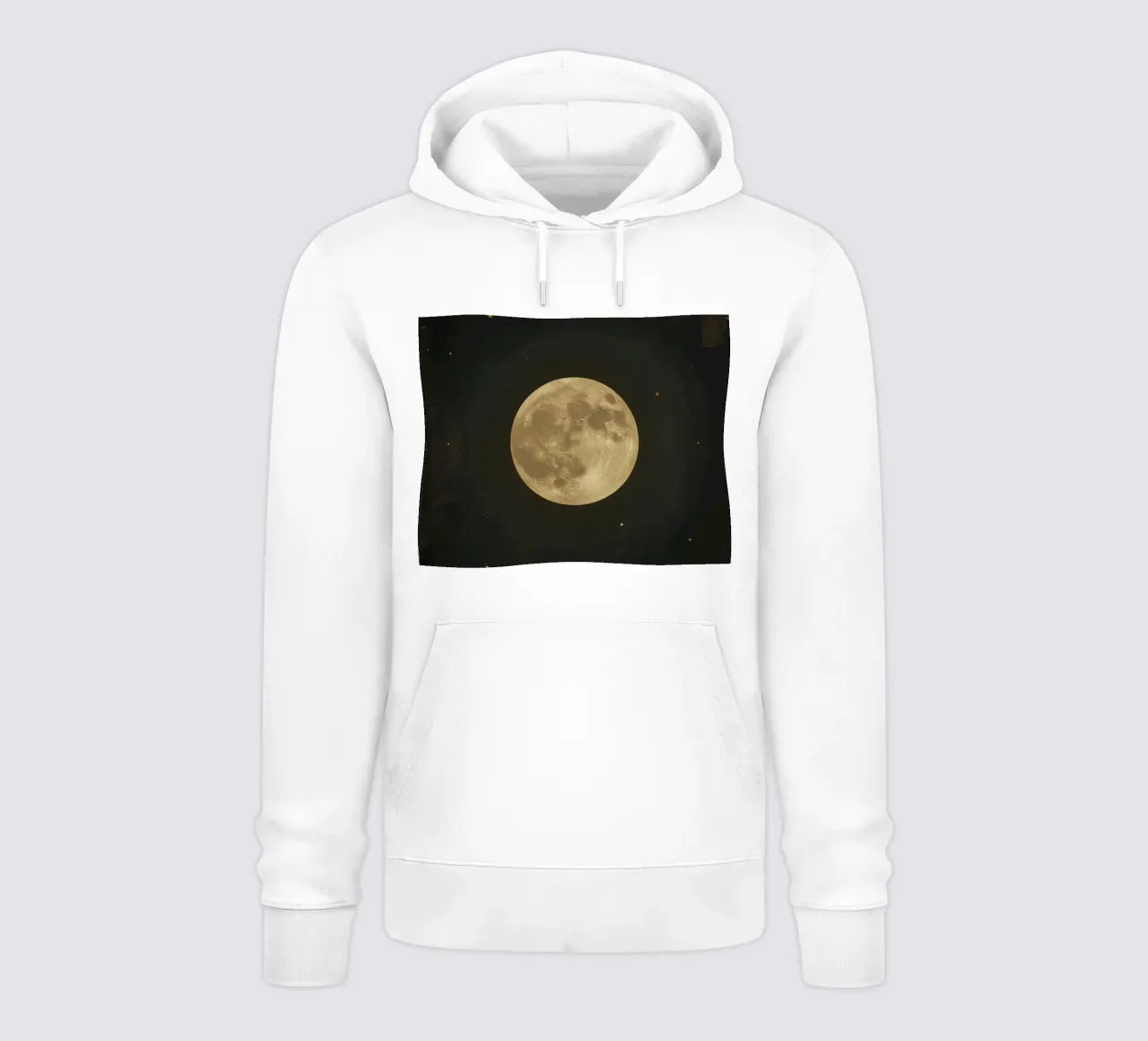 La luna piena illumina il cielo notturno con bagliori e dispersioni luminose felpa con cappuccio da DesignDoodle