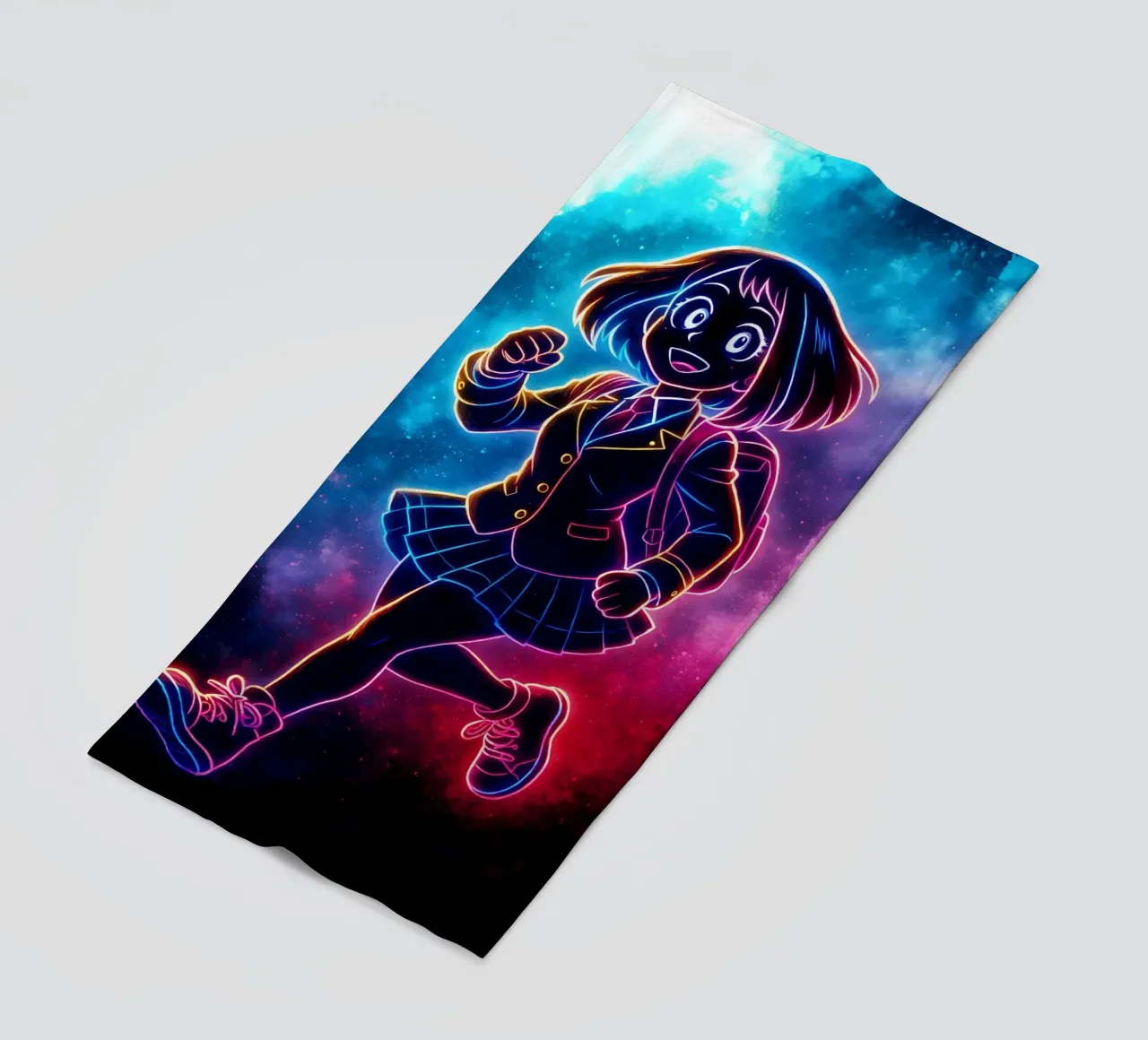Soul Of my hero academia Uraraka Ochako beach towel by DGSoulheroes