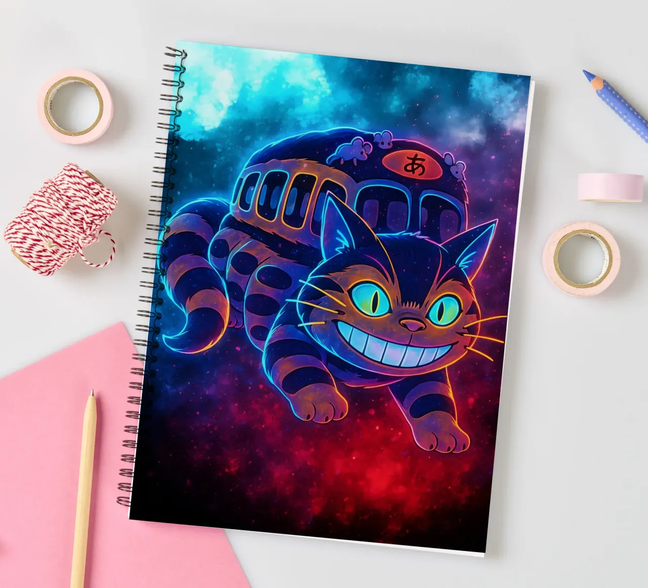 Soul Of my neighbor totoro Catbus spiral notebook by DGSoulheroes