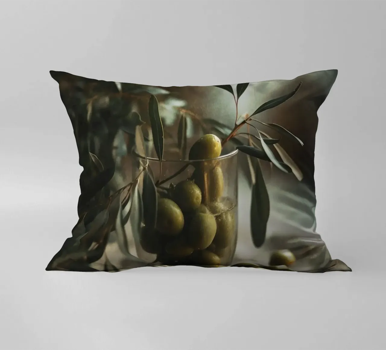 Olive Still Life No 1 cuscino da treechild