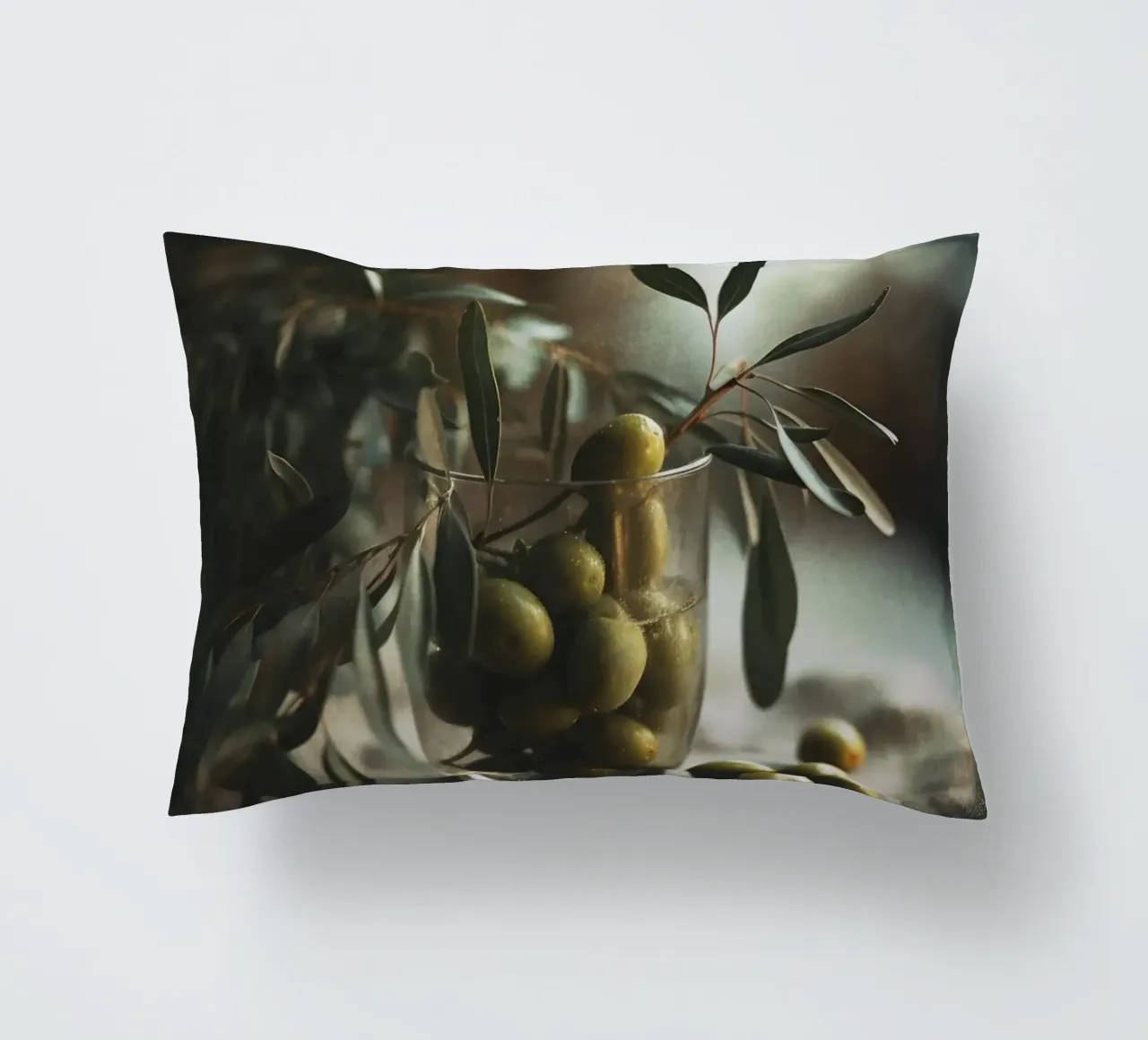 Olive Still Life No 1 cuscino da treechild