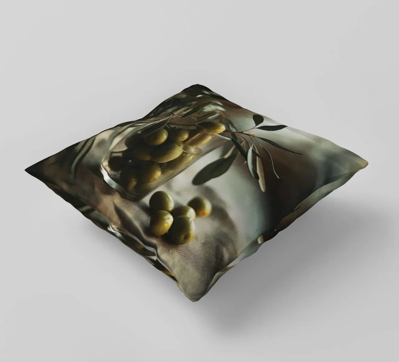 Olive Still Life No 1 cuscino da treechild