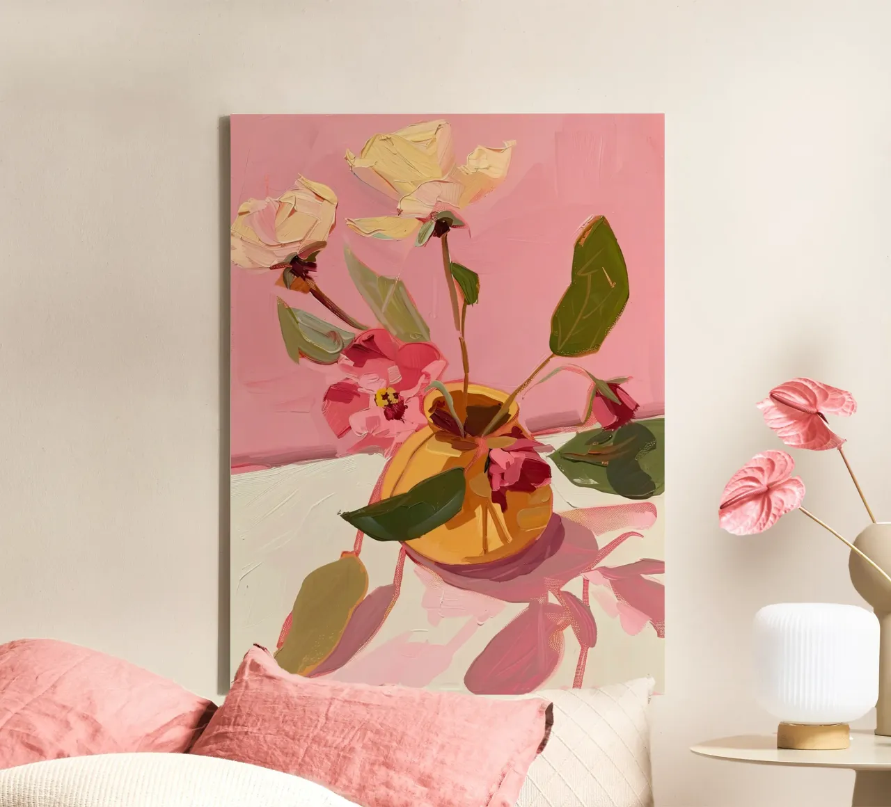 Blush e Bloom tela con Cornice a cassetta da DaarbyN