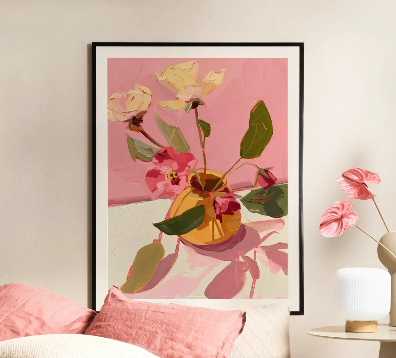 Blush e Bloom poster con telaio in plastica da DaarbyN