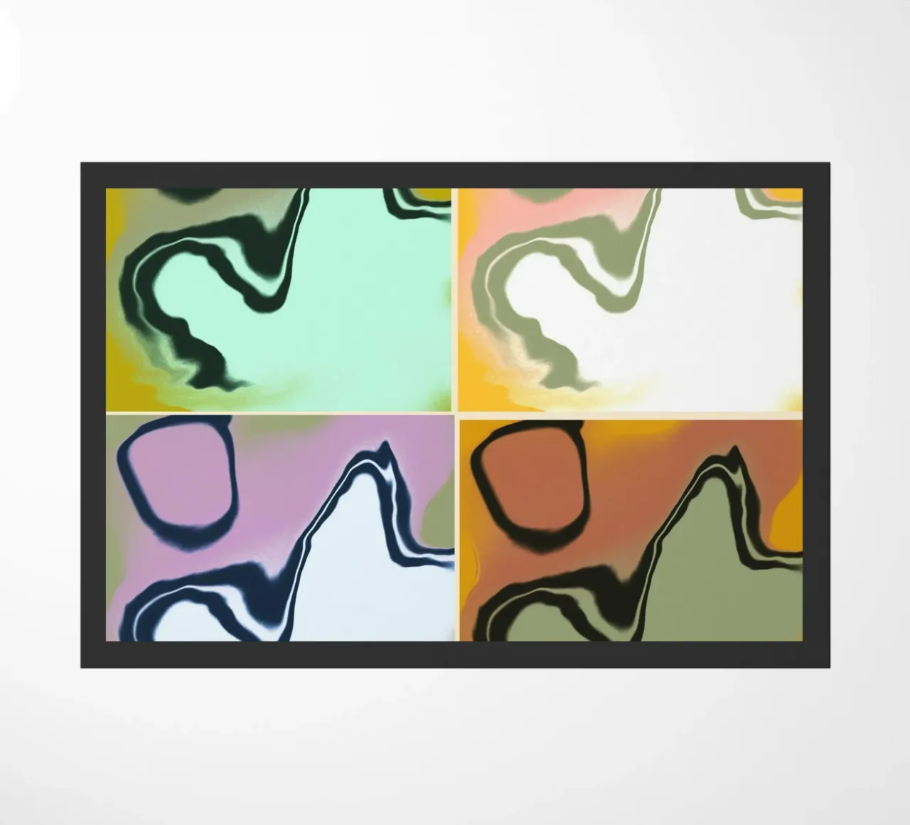 Treble pairing 04 doormat by Little Dean