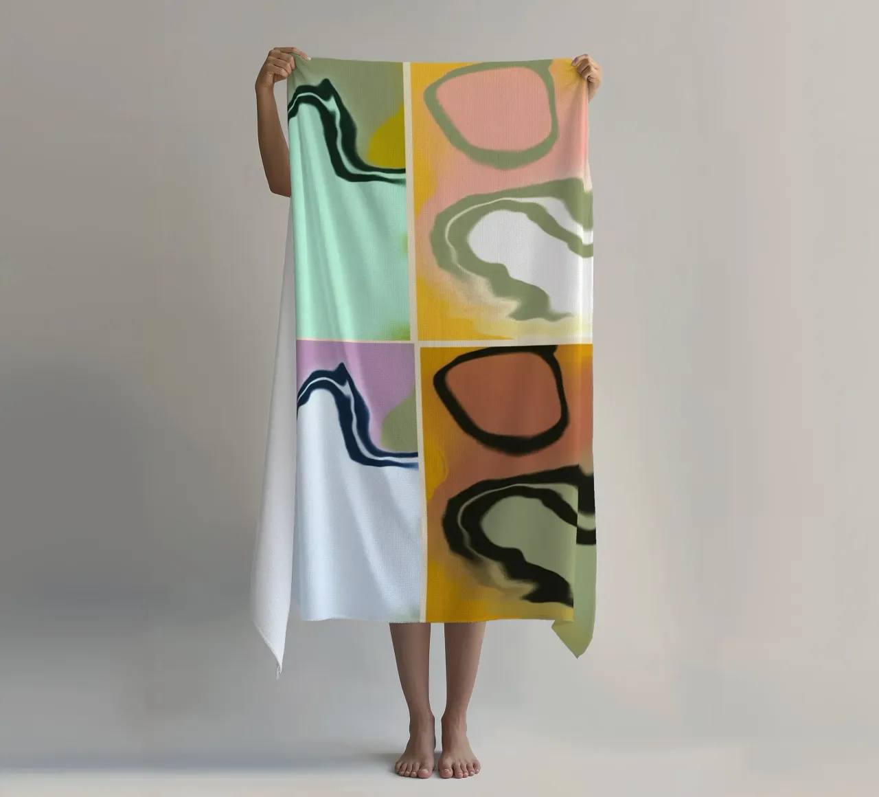 Treble pairing 04 beach towel by Little Dean