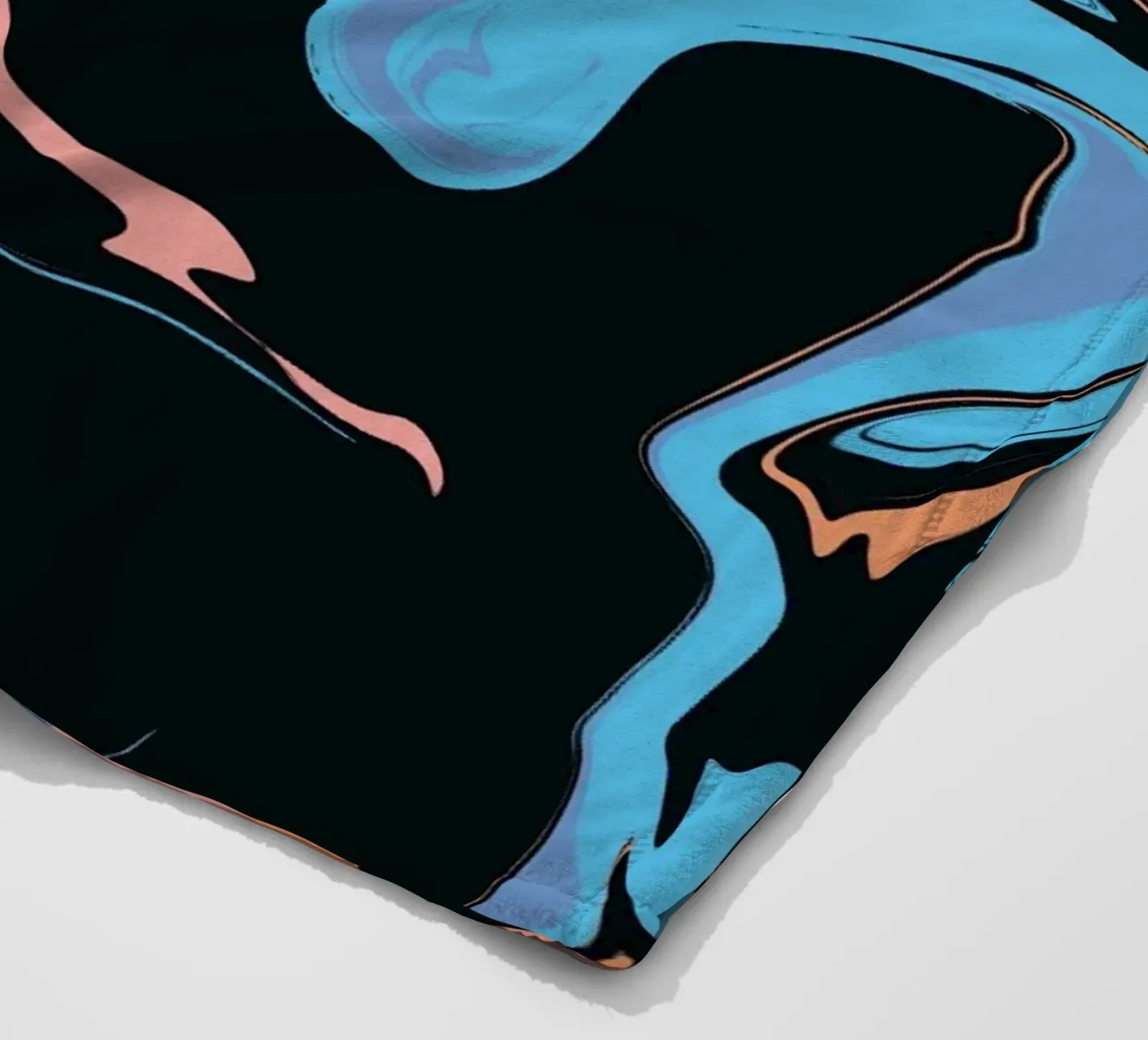 Marble flow 06 fleece blanket by Little Dean