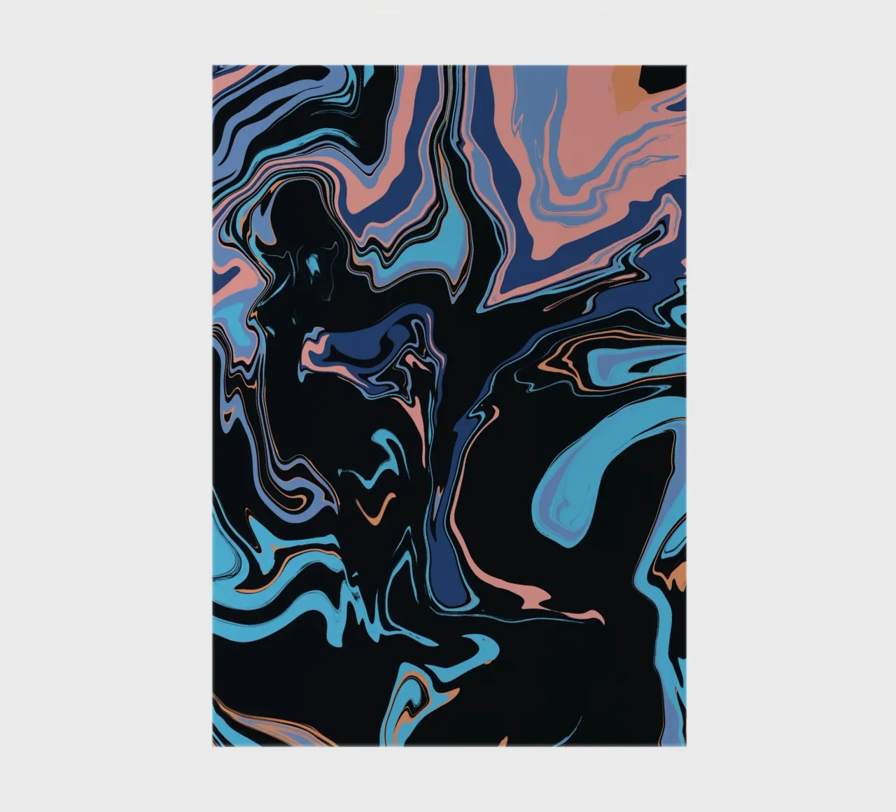 Marble flow 06 notebook by Little Dean