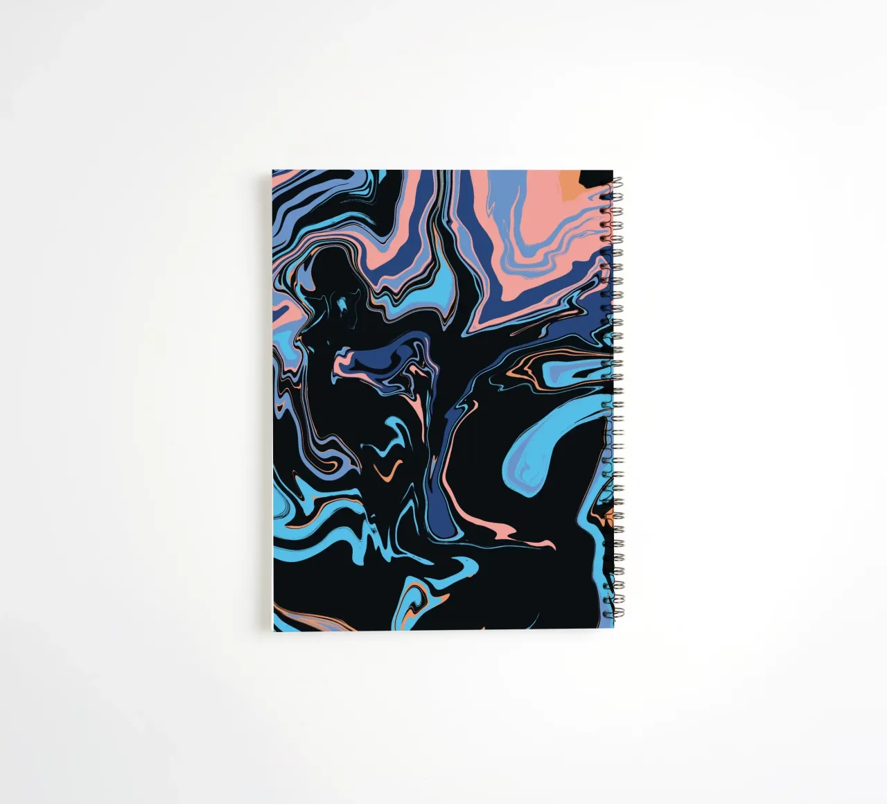 Marble flow 06 spiral notebook by Little Dean