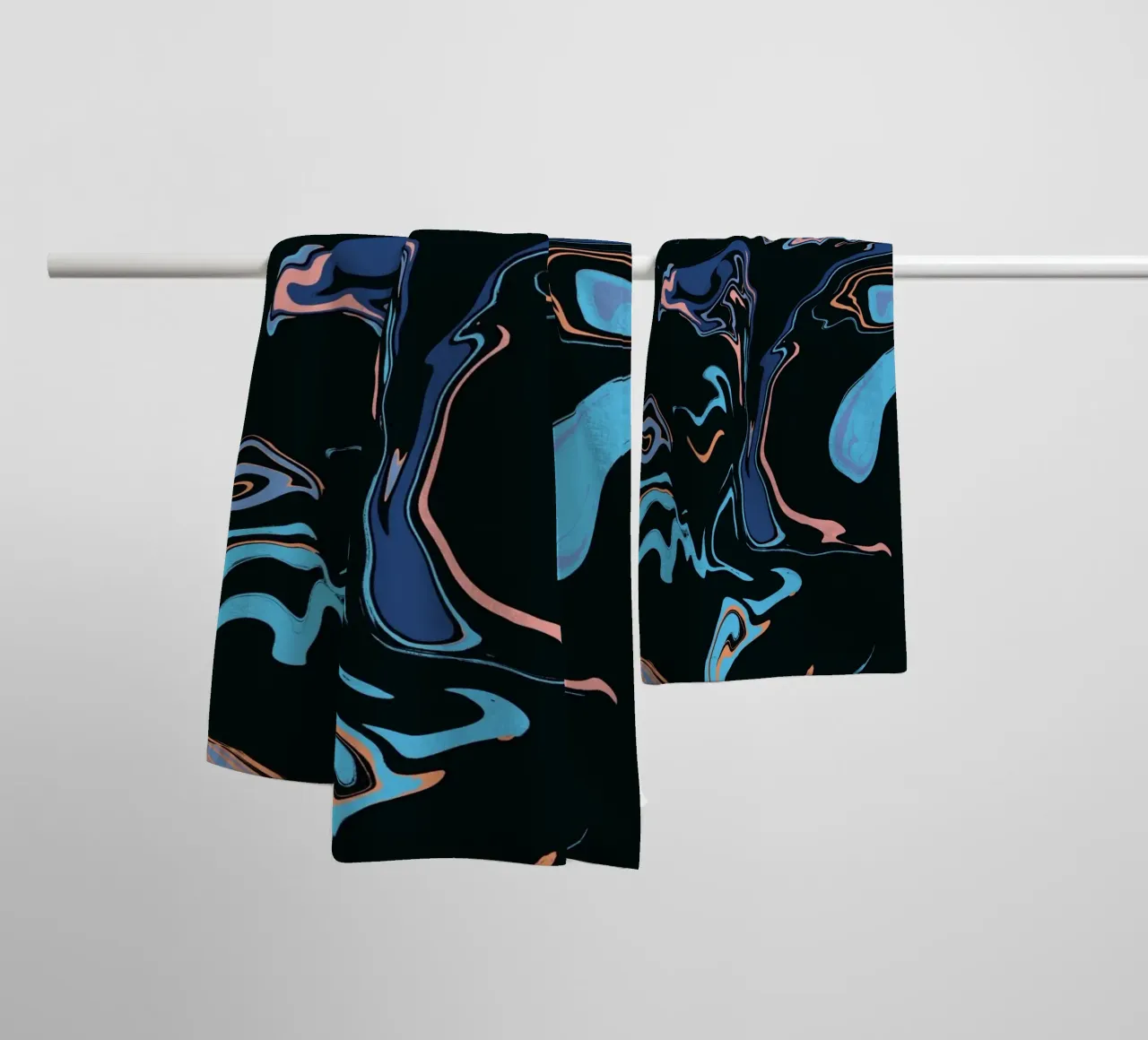 Marble flow 06 towel by Little Dean