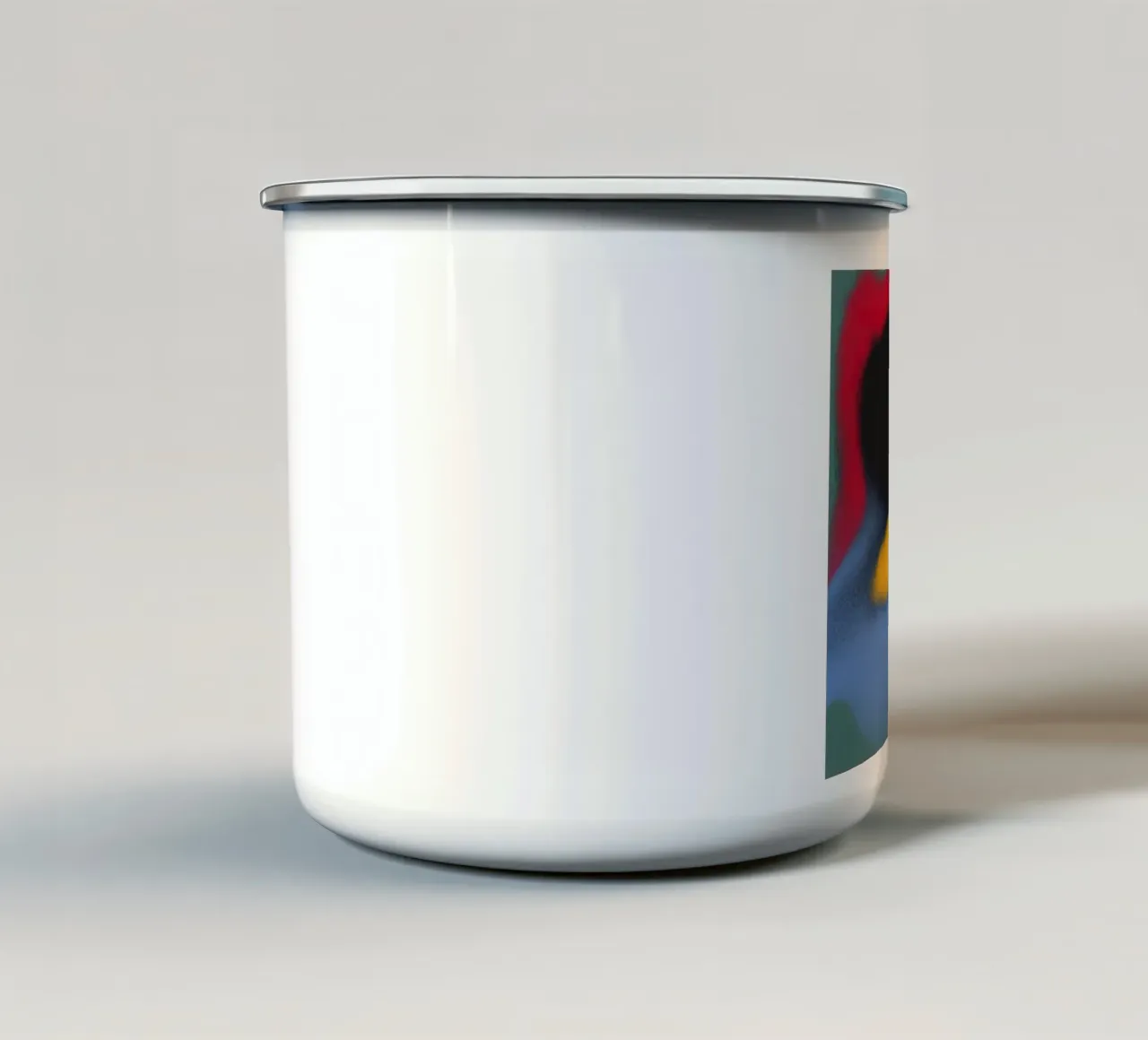 Fluidity 02 enamel mug by Little Dean