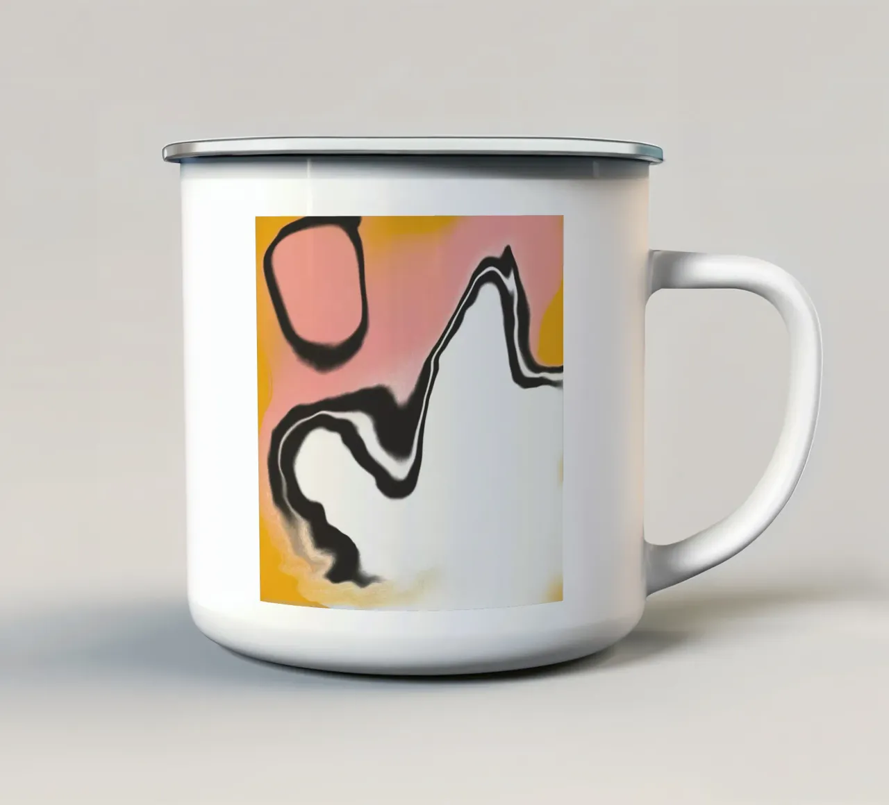 Fluidità 03 tazza in smalto da Little Dean