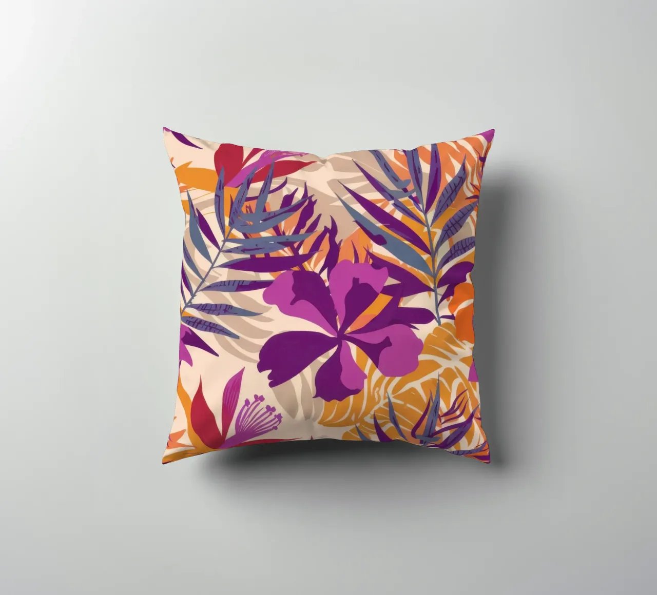 Trama tropicale vibrante cuscino da Obs Canvas