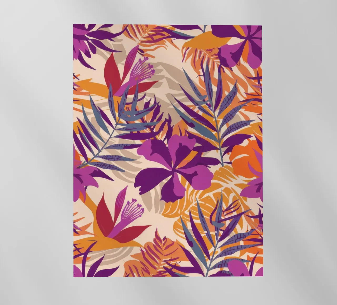Trama tropicale vibrante pellicola backlit da Obs Canvas