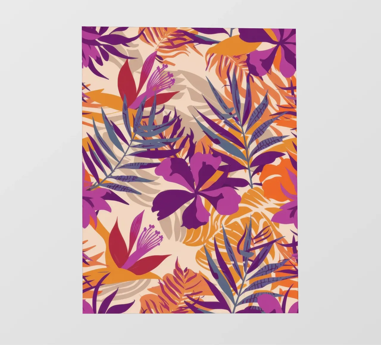 Trama tropicale vibrante pellicola backlit da Obs Canvas