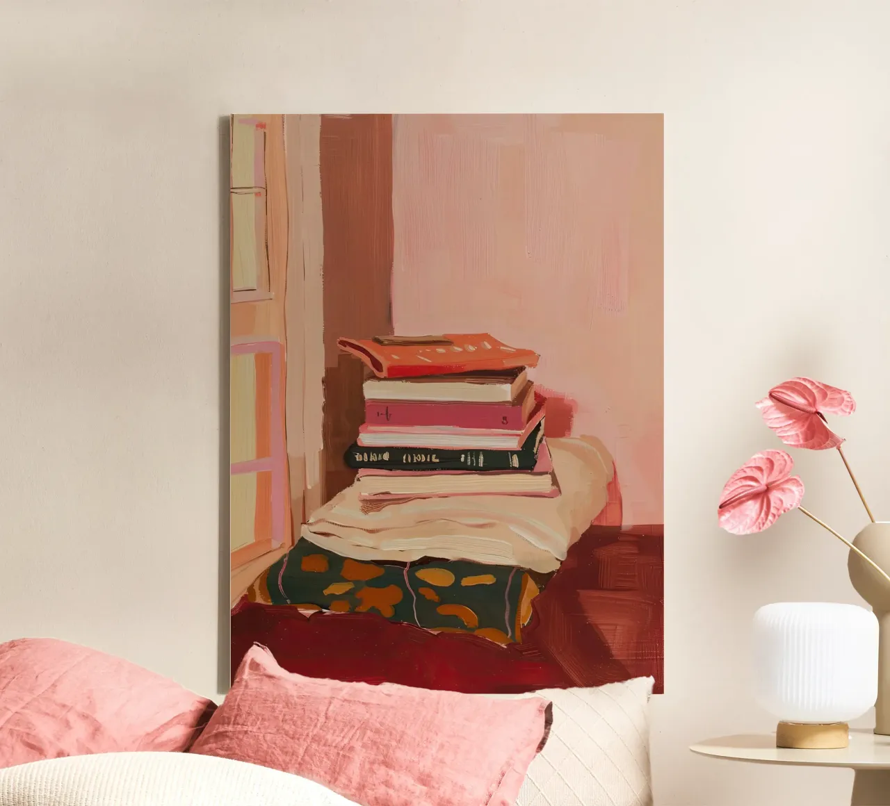 Where the Books Rest canvas with Floater frame by DaarbyN