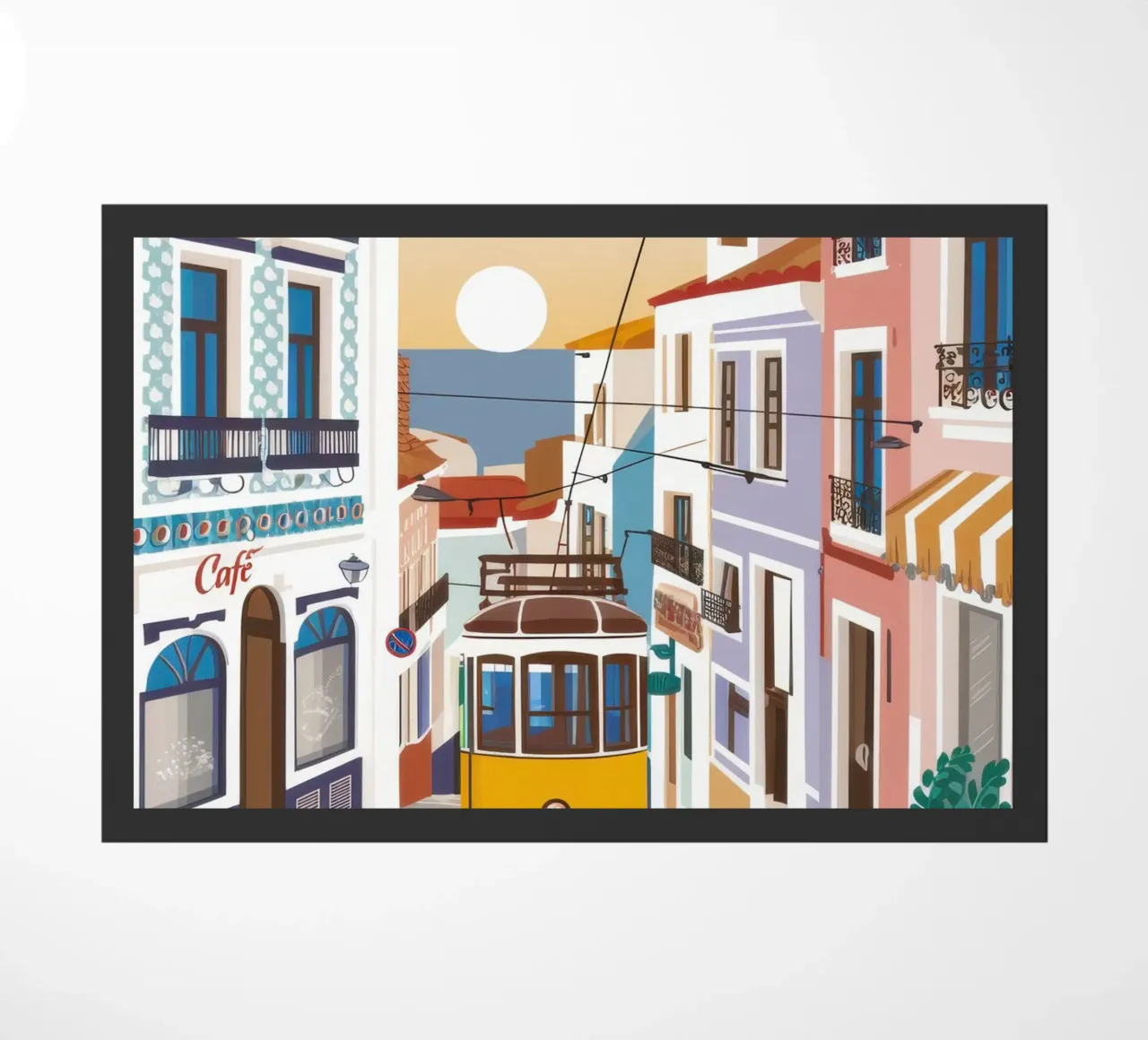 Viaggio in tram a Lisbona zerbino da Obs Canvas
