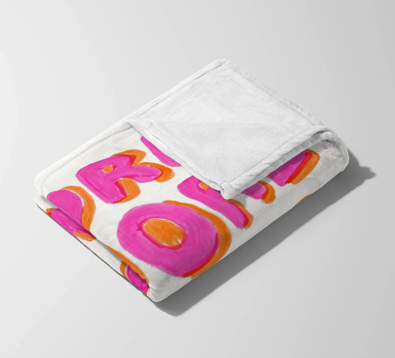 Più Amore Pinki-Pop coperta in pile da Carinaprint