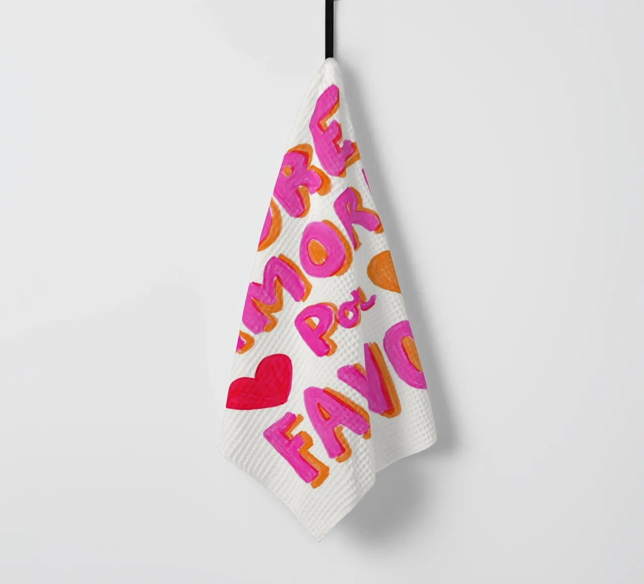 Più Amore Pinki-Pop canovaccio da cucina da Carinaprint